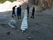 BildID: 689 Vorbereitung einer Löschsprengung